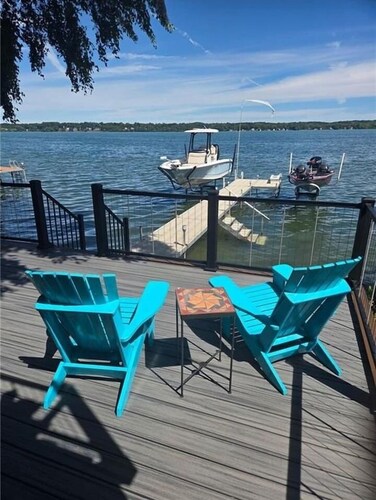 Finger Lakes Lakefront Retreat | Patio | Dock