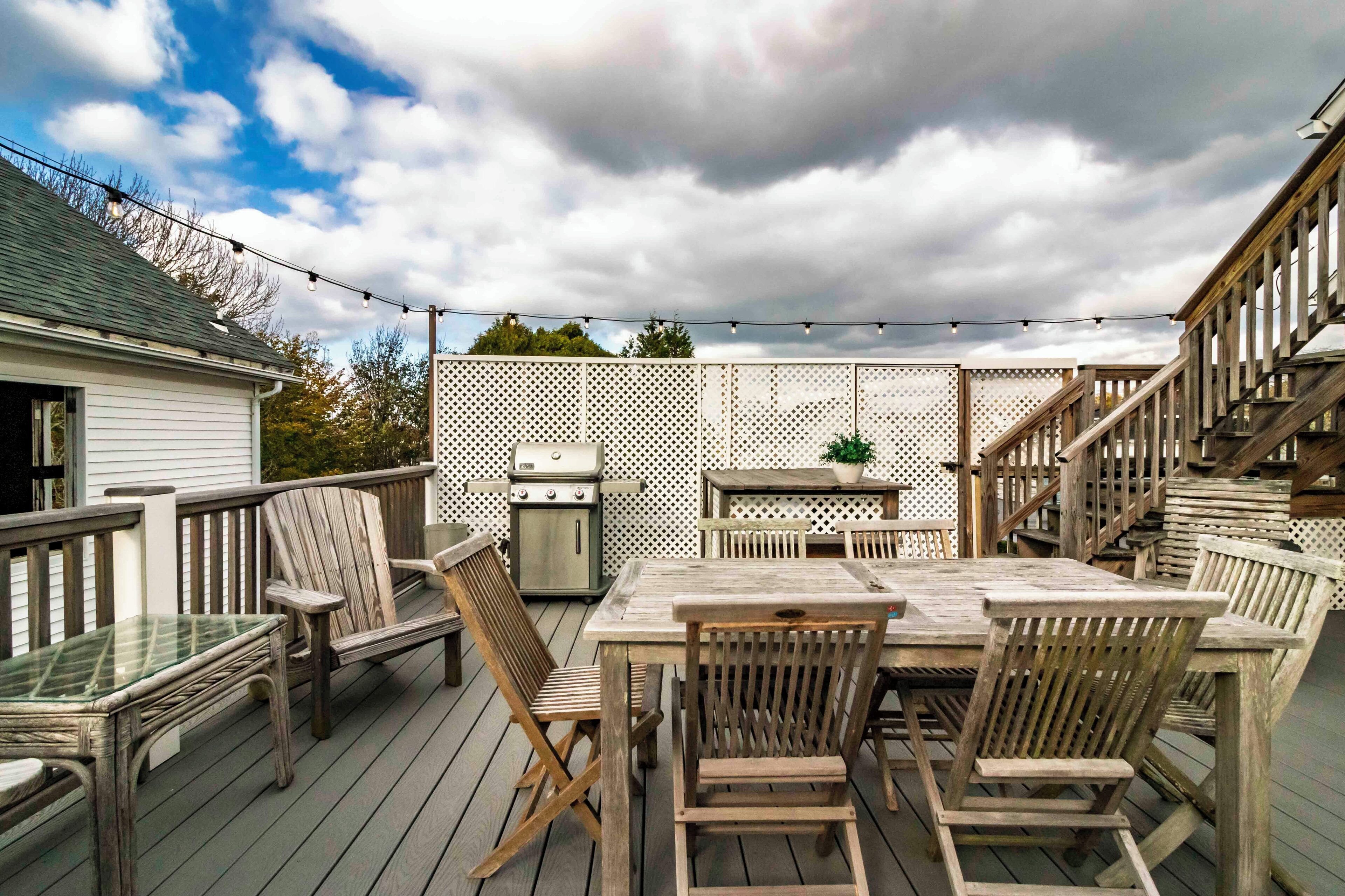 屋外ダイニングエリア