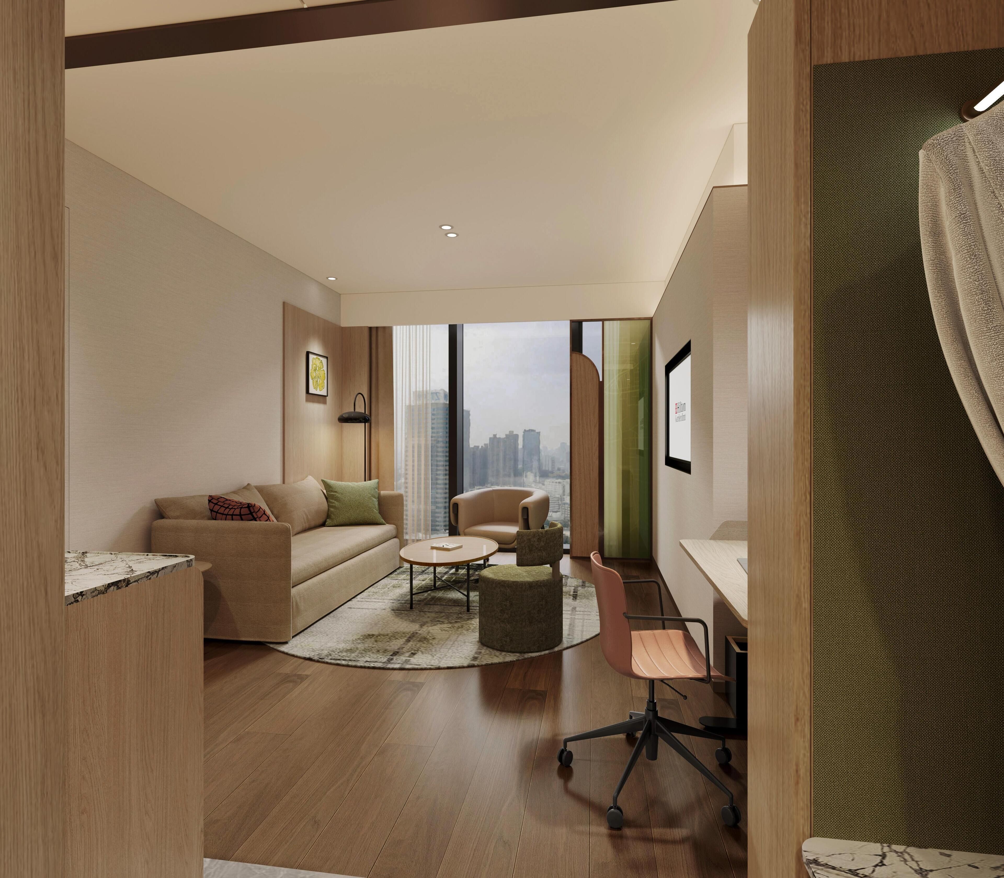 Deluxe Suite, 1 King Bed | Living area