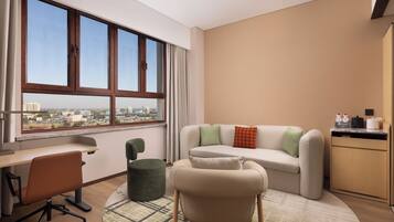 Deluxe Room, 1 King Bed with Sofa bed | Premium bedding, down comforters, memory foam beds, free minibar