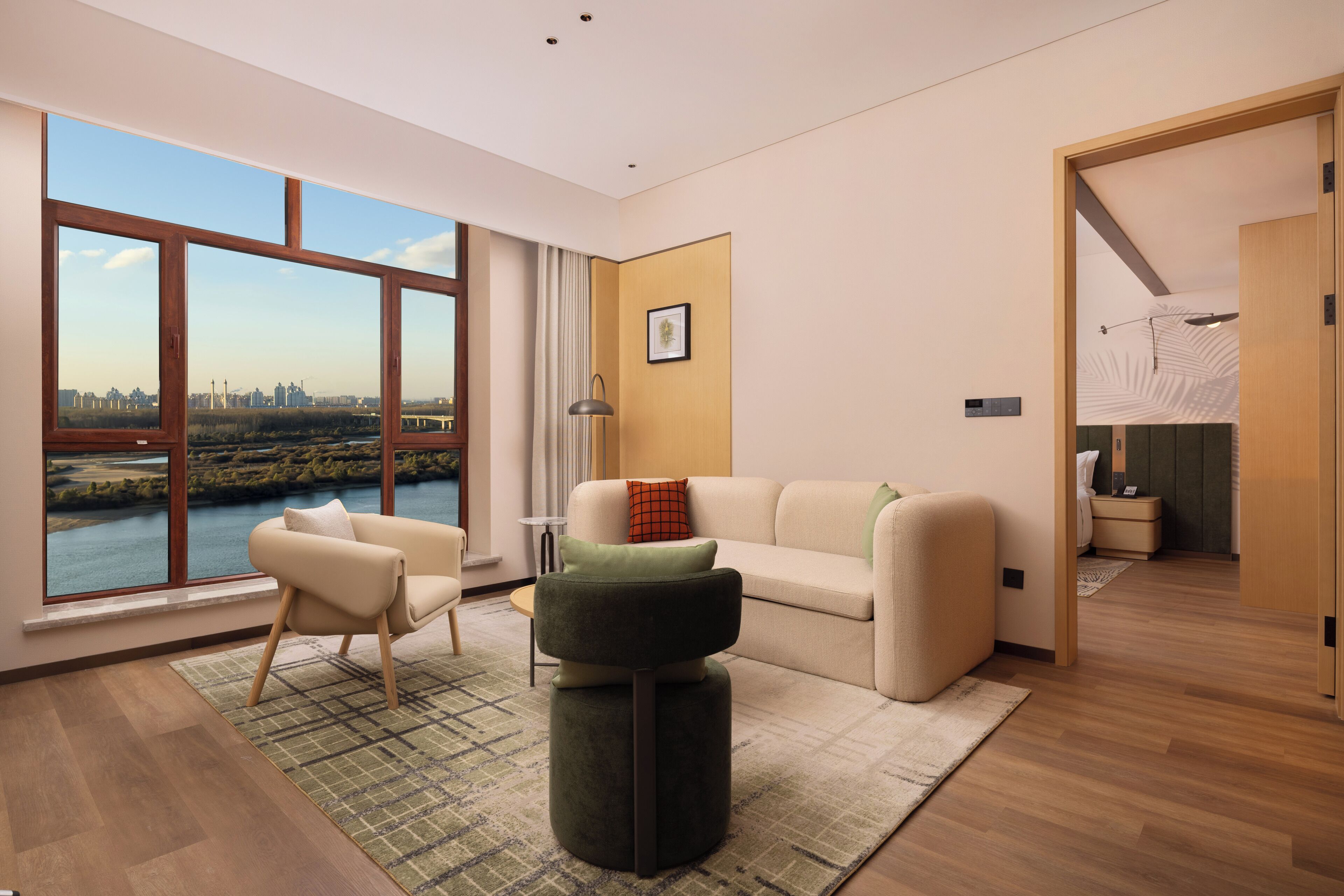 Deluxe Suite, 1 King Bed | Premium bedding, down comforters, memory foam beds, free minibar