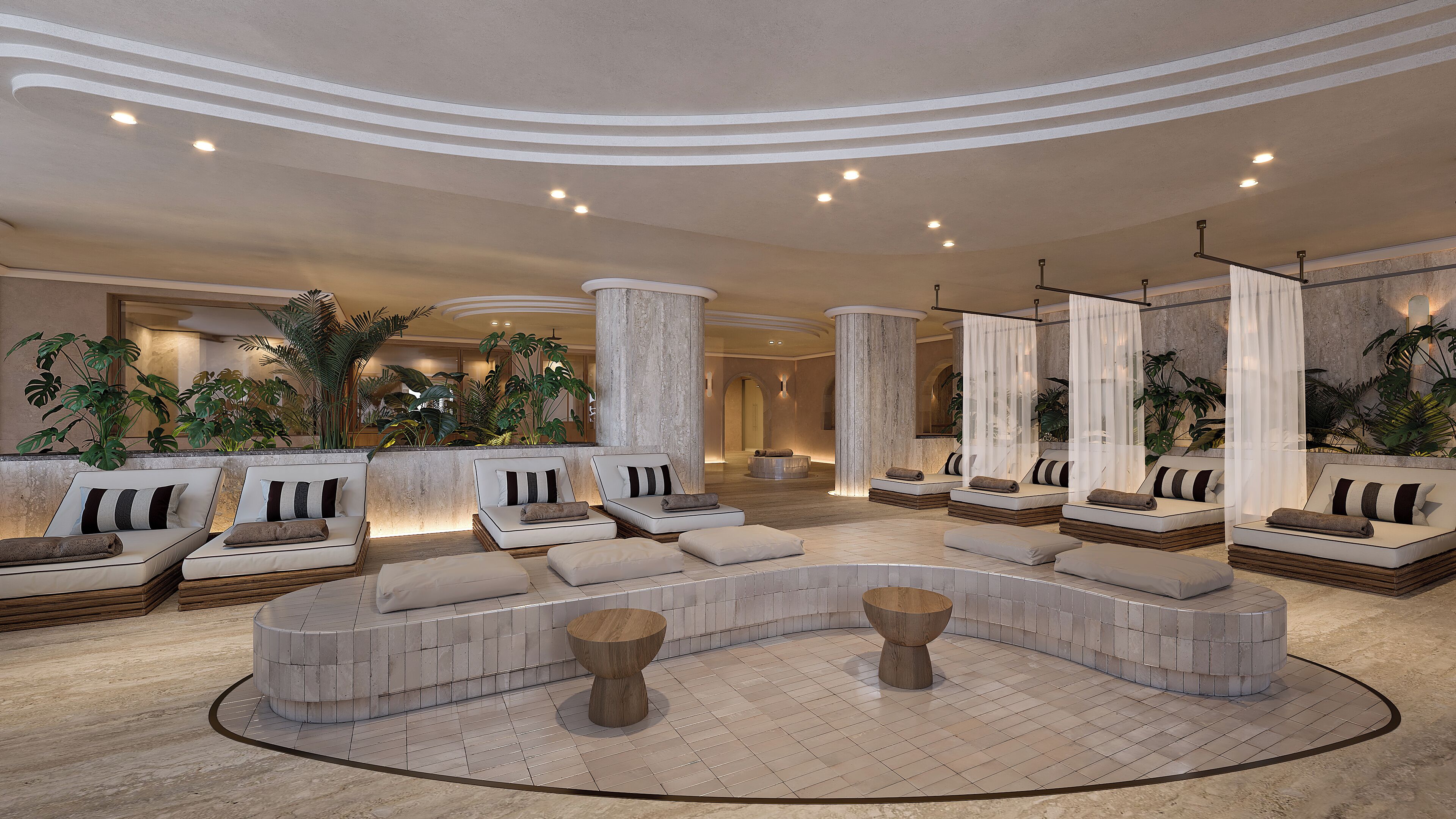 Couples treatment room(s), Turkish bath/hammam, body treatments, facials