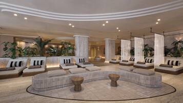Couples treatment room(s), Turkish bath/hammam, body treatments, facials