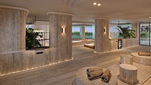 Couples treatment rooms, Turkish bath, body treatments, facials
