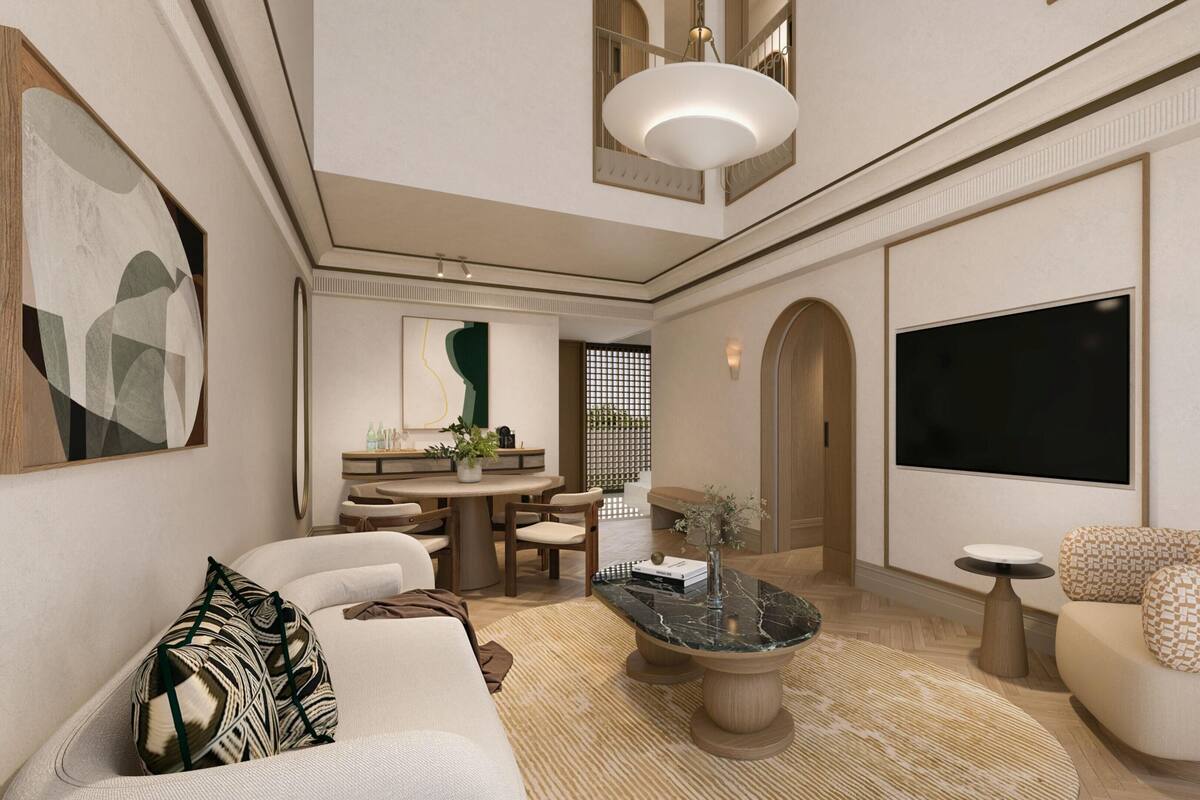 Villa, 2 Bedrooms, Garden View | Living area | 55-inch Smart TV with satellite channels