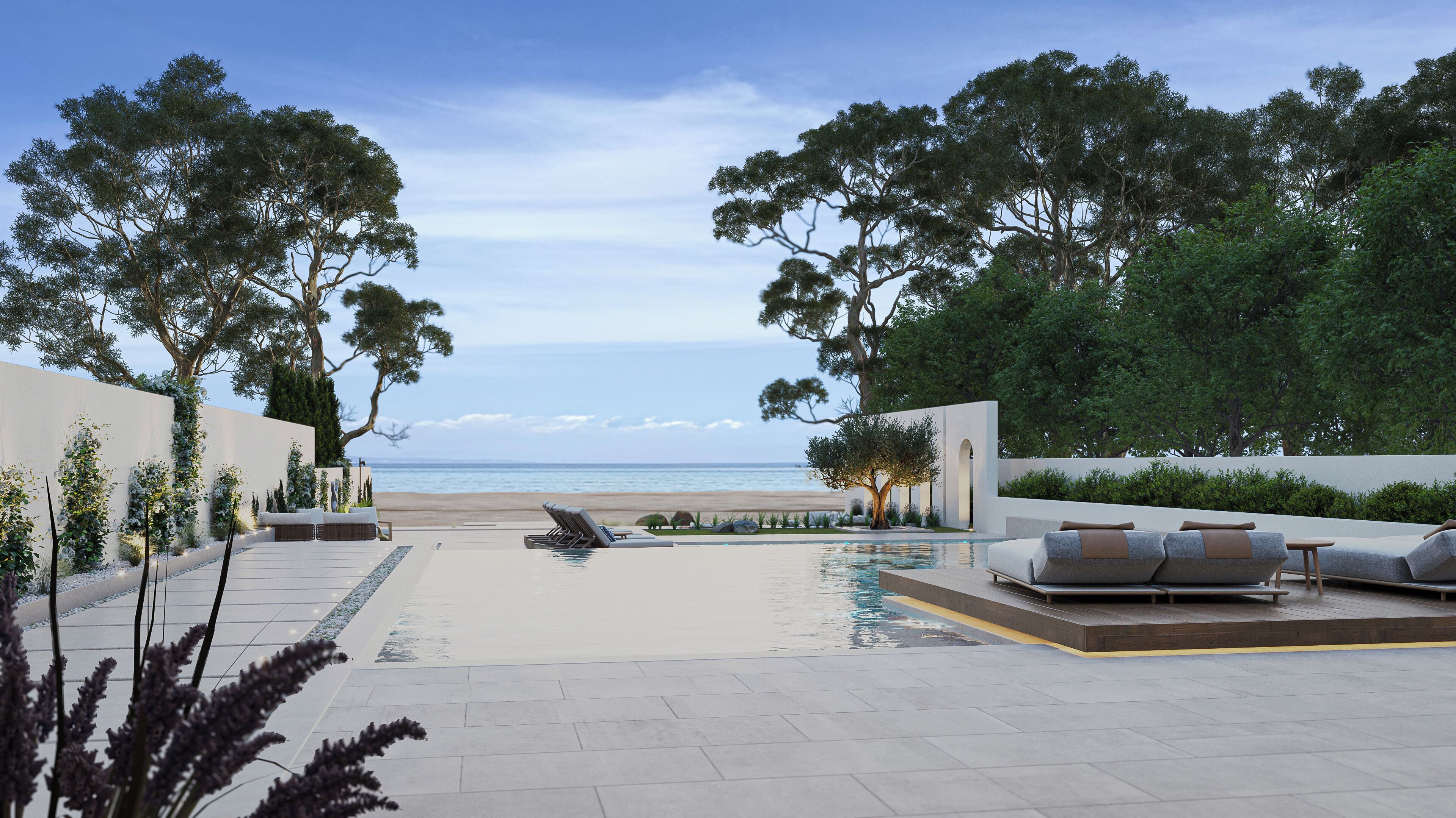 Villa, 4 chambres, non-fumeurs (Private Pools) | Vue sur la plage/l’océan