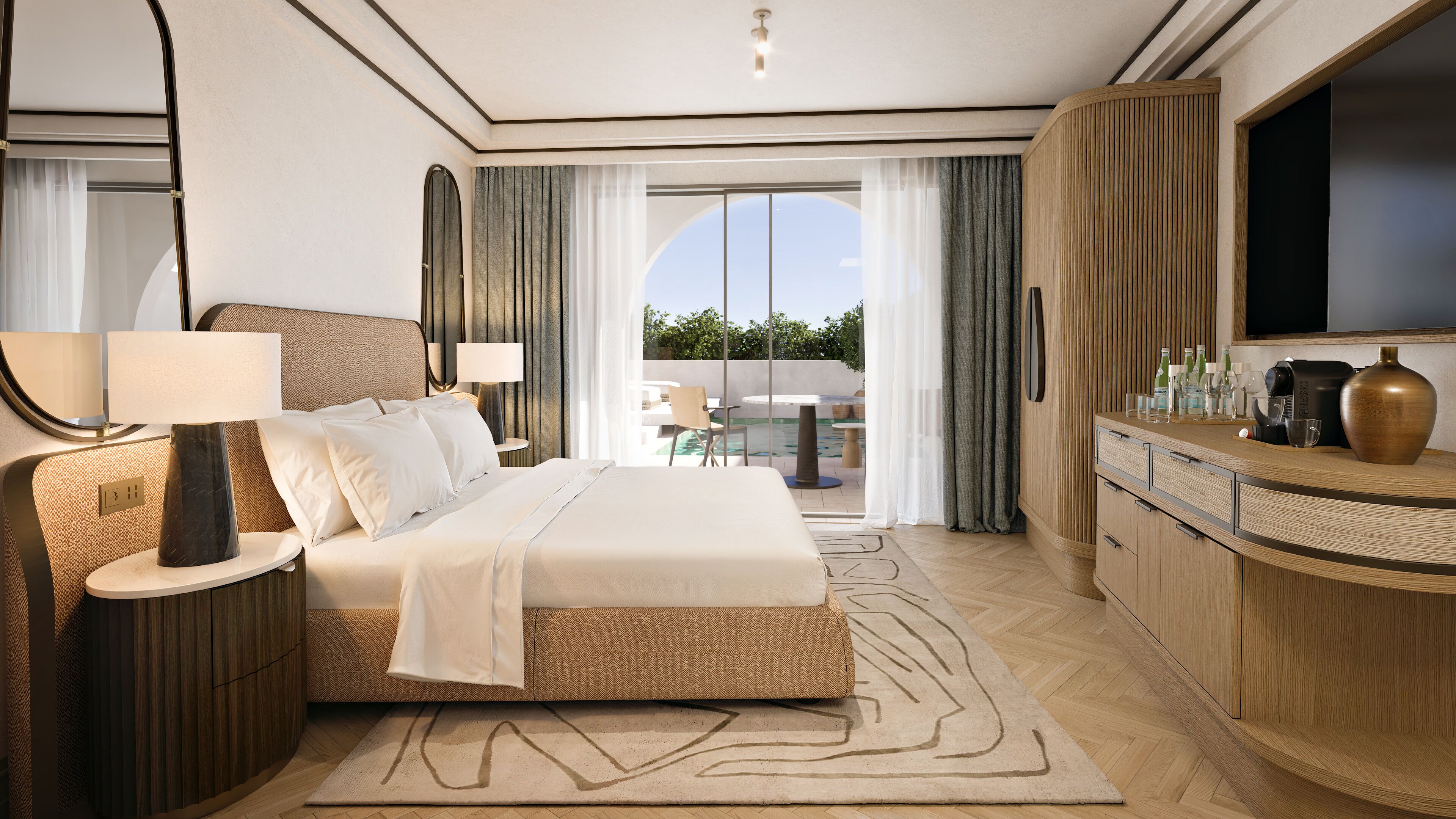 Minibar, caja de seguridad en la habitación y cortinas blackout 