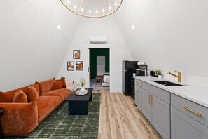 Interior - Romantic A-Frame Escape • Hot Tub and King Bed (Hays County)