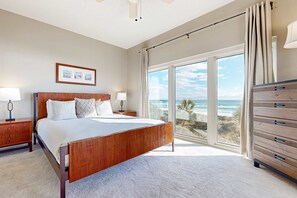 2 bedrooms, iron/ironing board, WiFi, bed sheets - Sunset oceanfront views, private beach access (Miramar Beach)