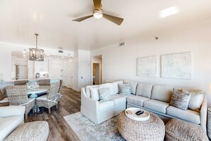 TV, DVD player - Oceanfront Condo: Pool, Hot Tub, Resort Perks (Miramar Beach)