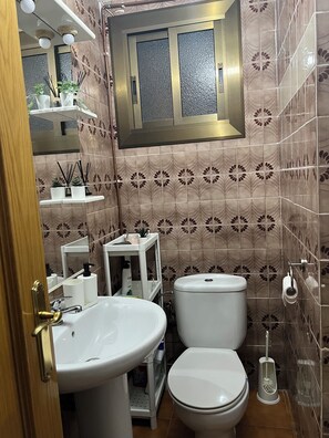 Asciugacapelli, asciugamani, sapone, carta igienica