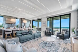 Smart TV - Luxury Gulf-Front Sanctuary | Private Pool, Spa & Walk to Downtown (Fort Myers Beach)