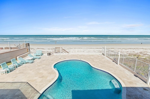 Beachfront Escape w/ Private Pool & Deck | Ocean Views & Beach Access