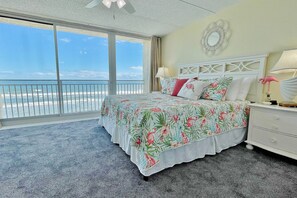 2 bedrooms, iron/ironing board, free WiFi, bed sheets - 2-Level Beachfront Condo w/ Balcony & Ocean Views (New Smyrna Beach)