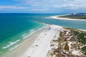 On the beach - Oceanfront Serenity | Balcony Views + Pool | Peaceful Ponce Inlet Condo (Ponce Inlet)