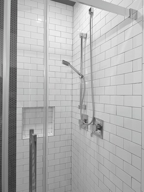 Shower, hair dryer, towels, soap - NEW Dog-Friendly 3BR PGH Home • Walk to Stadiums • Private Parking • Fenced Yard (Pittsburgh)