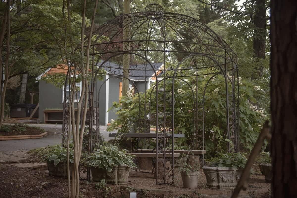 屋外ダイニングエリア