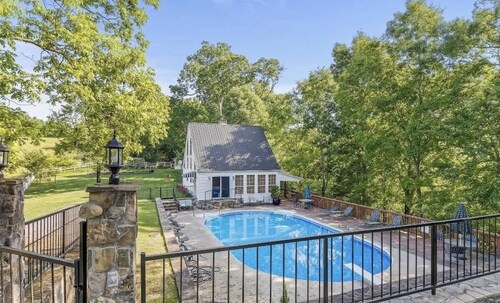 A Frame Farm Family House with Seasonal Pool