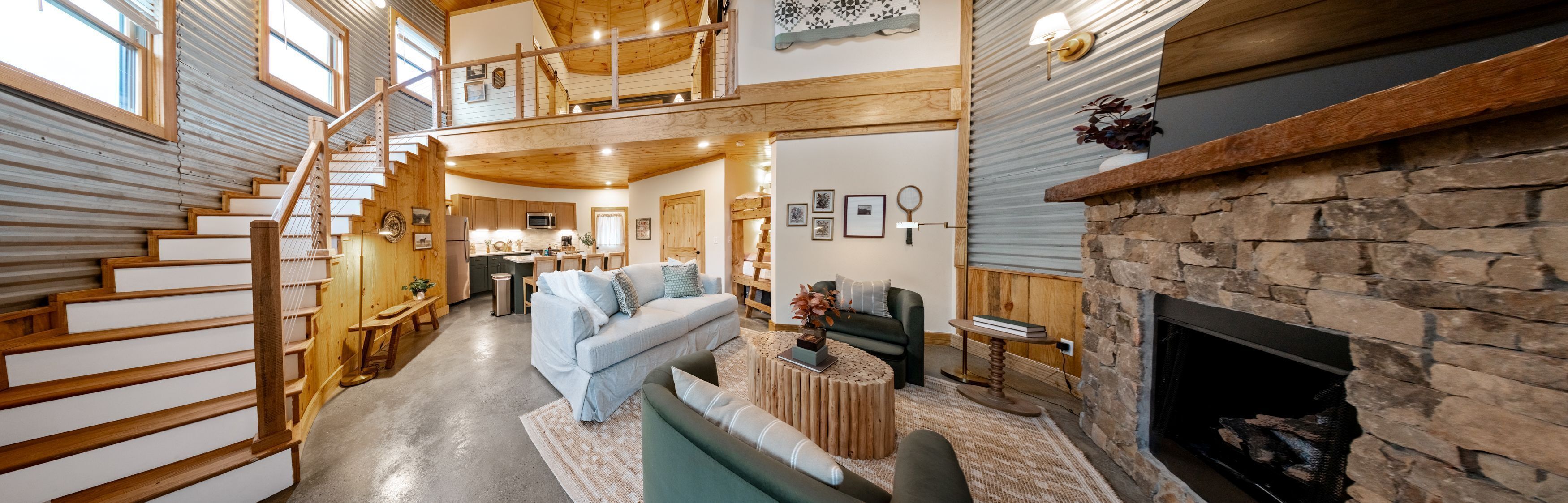 TV connectée, cheminée