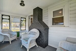 Terrace/patio - Eastside Escape | Updated 4BR Chincoteague Home on Church St Near Downtown Shops (Chincoteague Island)