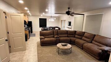 Smart TV, DVD player, books