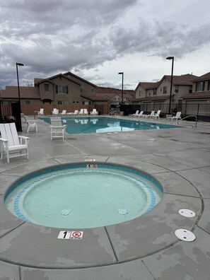 A heated pool