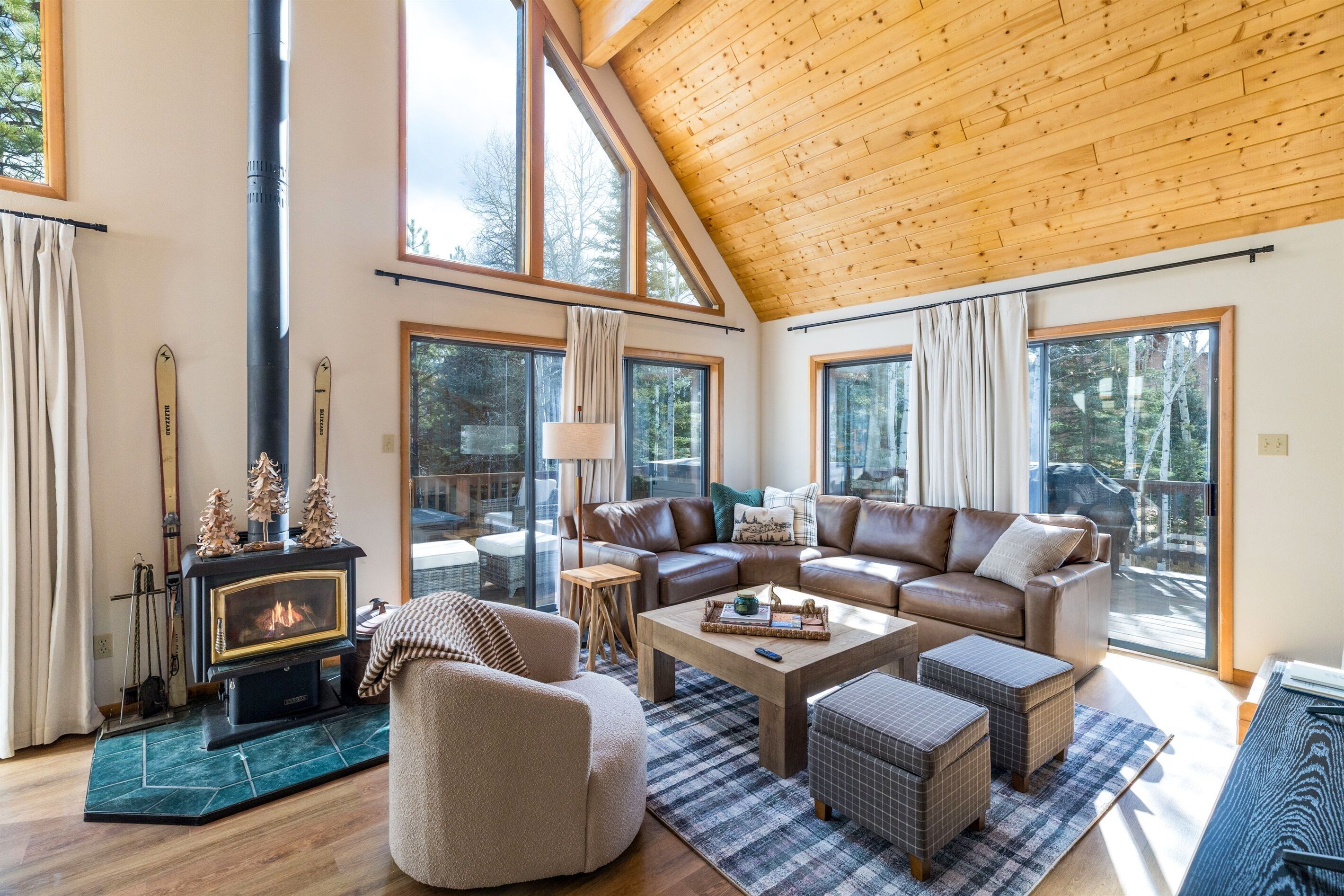 Smart-TV, Kamin, Bücher