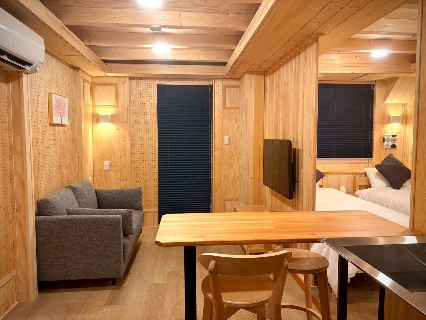 빌라, 발코니, 호수 전망 | 거실 공간