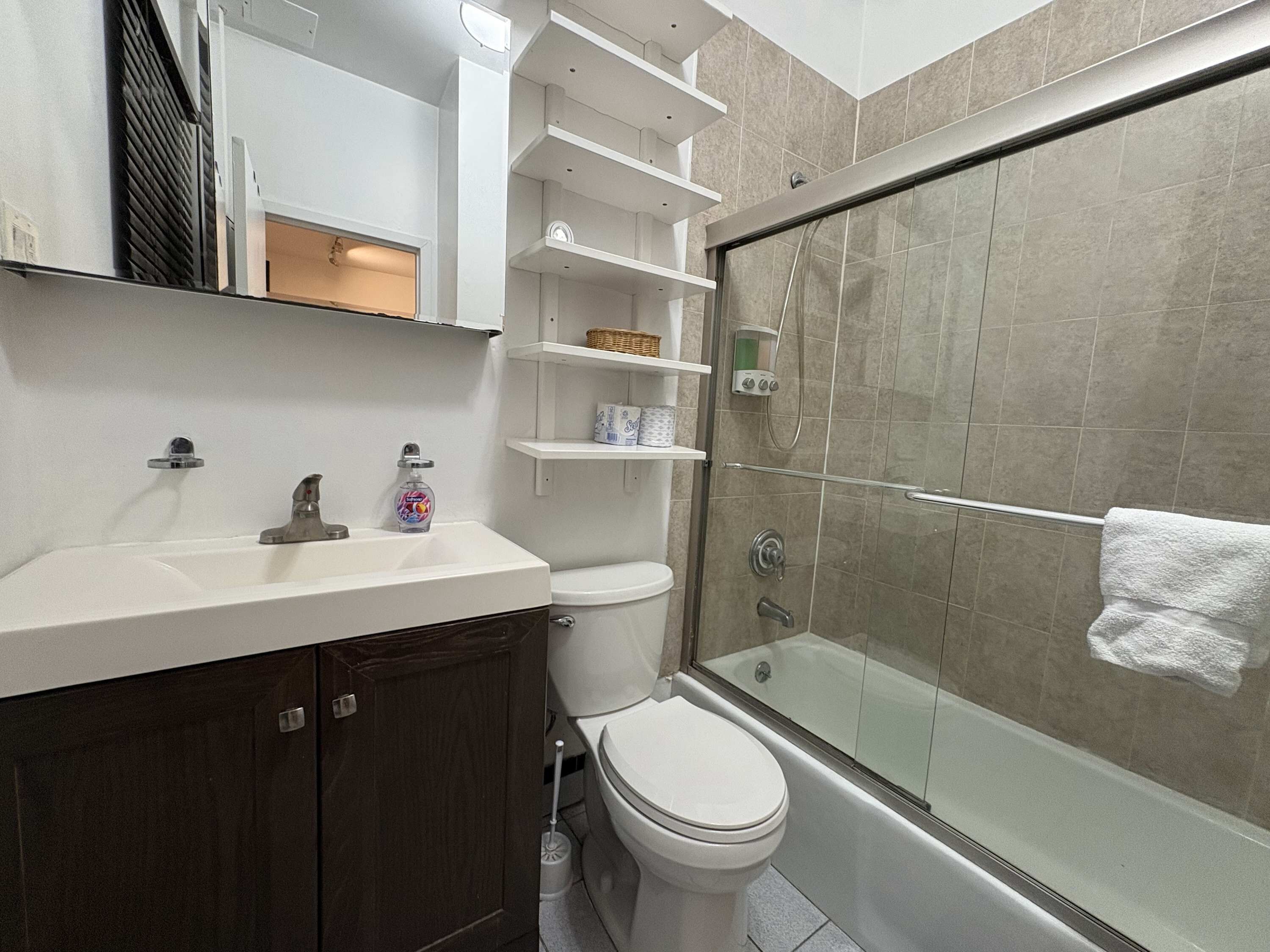 Handdoeken, zeep, toiletpapier