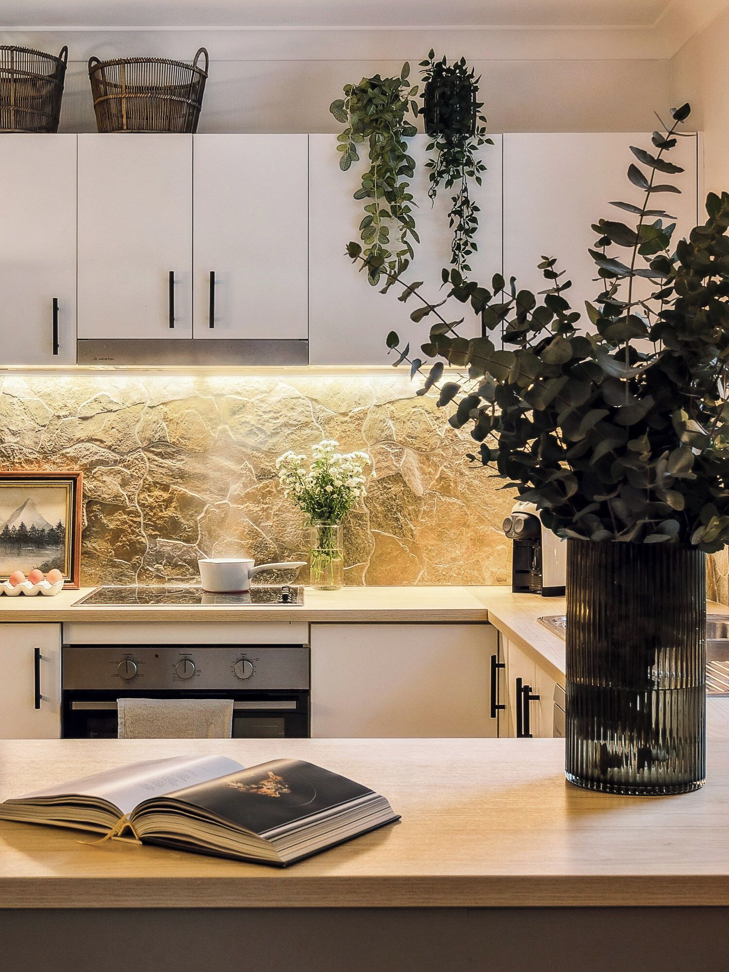 Microwave, oven, stovetop, dishwasher