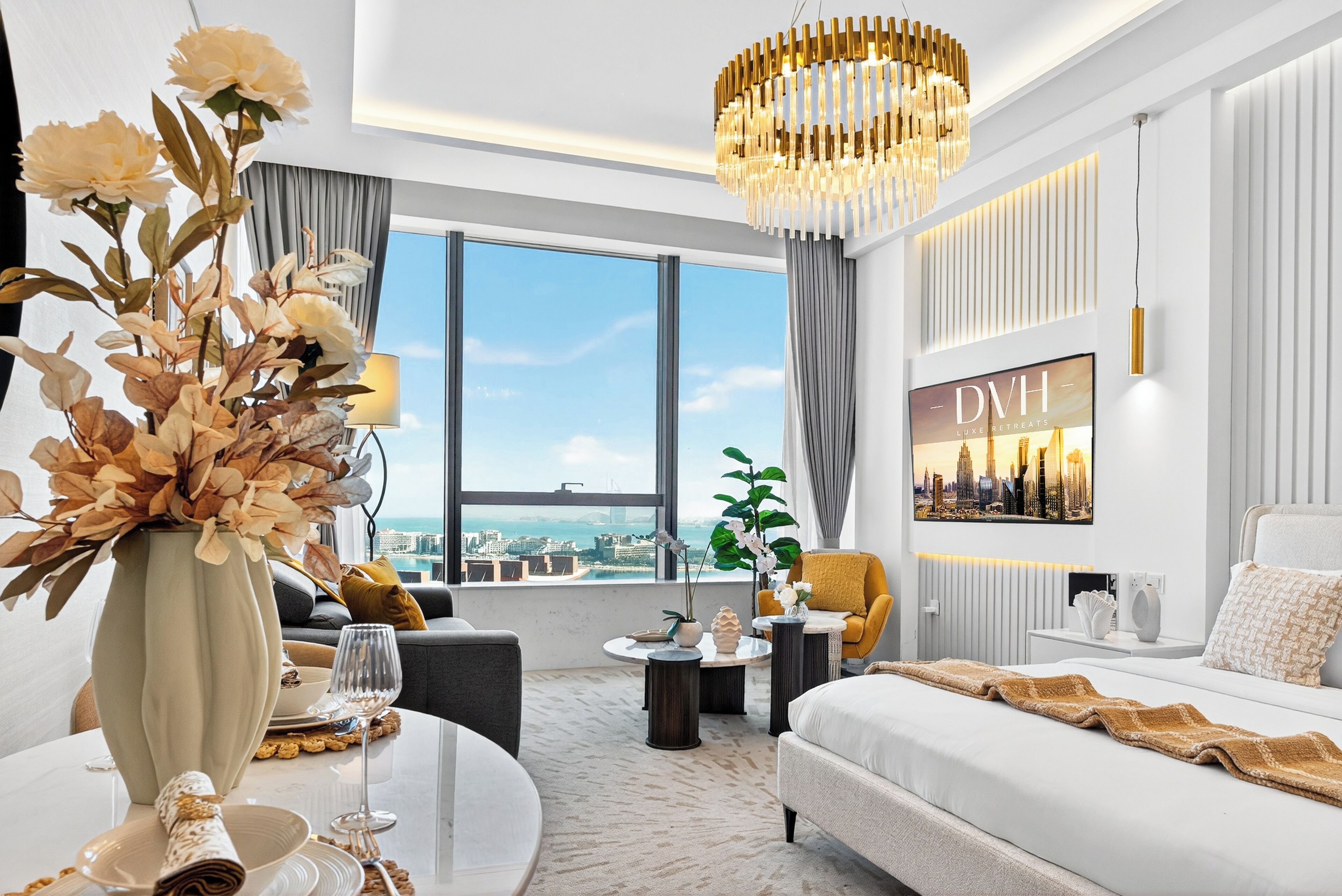 奢华开间, 海洋景观 | 客房内保险箱、遮光窗帘、熨斗/熨衣板、免费 WiFi