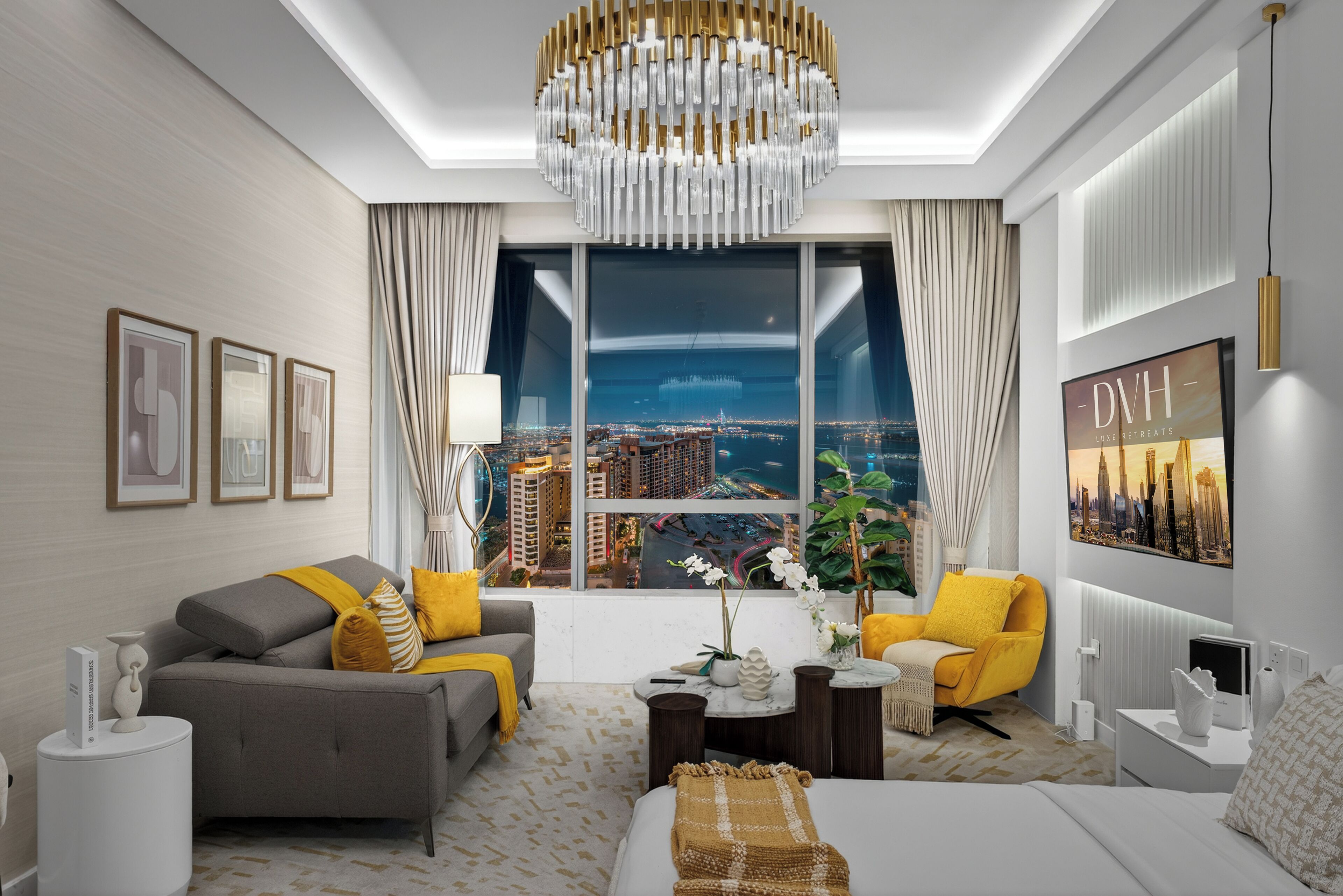 Studio Luxe, vue océan | Coin séjour