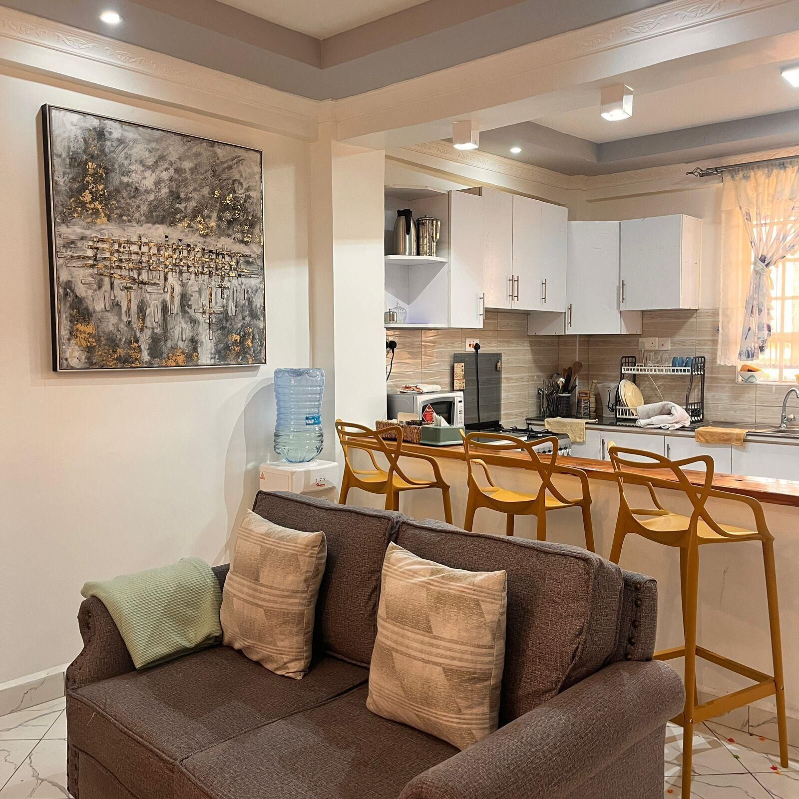 Deluxe Apartment, Garden View | Private kitchen | Fridge, microwave, cookware/dishes/utensils