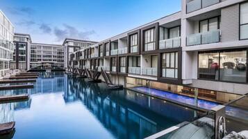 Indoor pool, a heated pool
