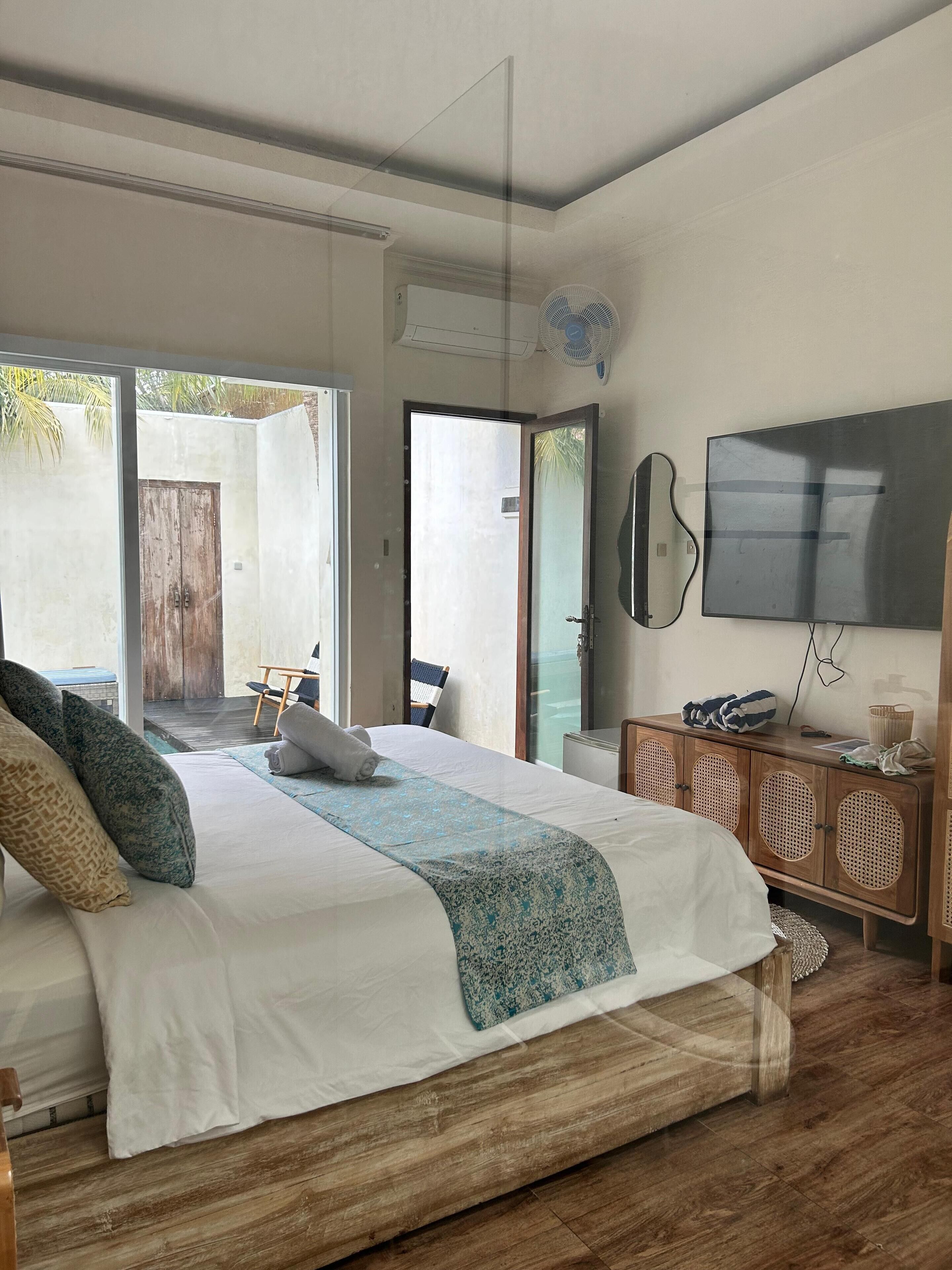 Villa, 1 King-Bett, eigener Pool, Poolblick