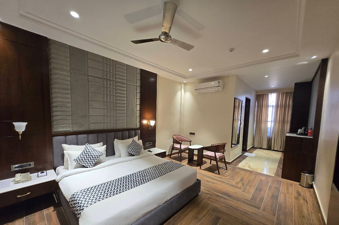 Doppia Executive, vista città | Una scrivania, insonorizzazione, Wi-Fi gratuito