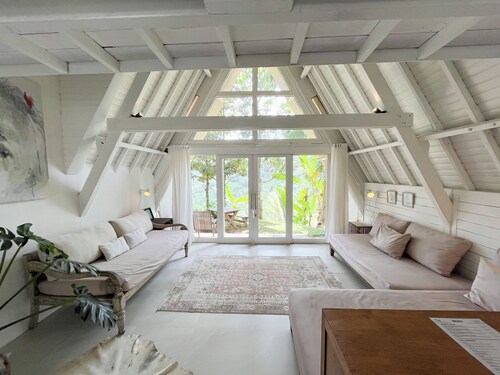 Frame Cabin with Endless Rice Field View