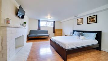 Desk, iron/ironing board, internet, bed sheets