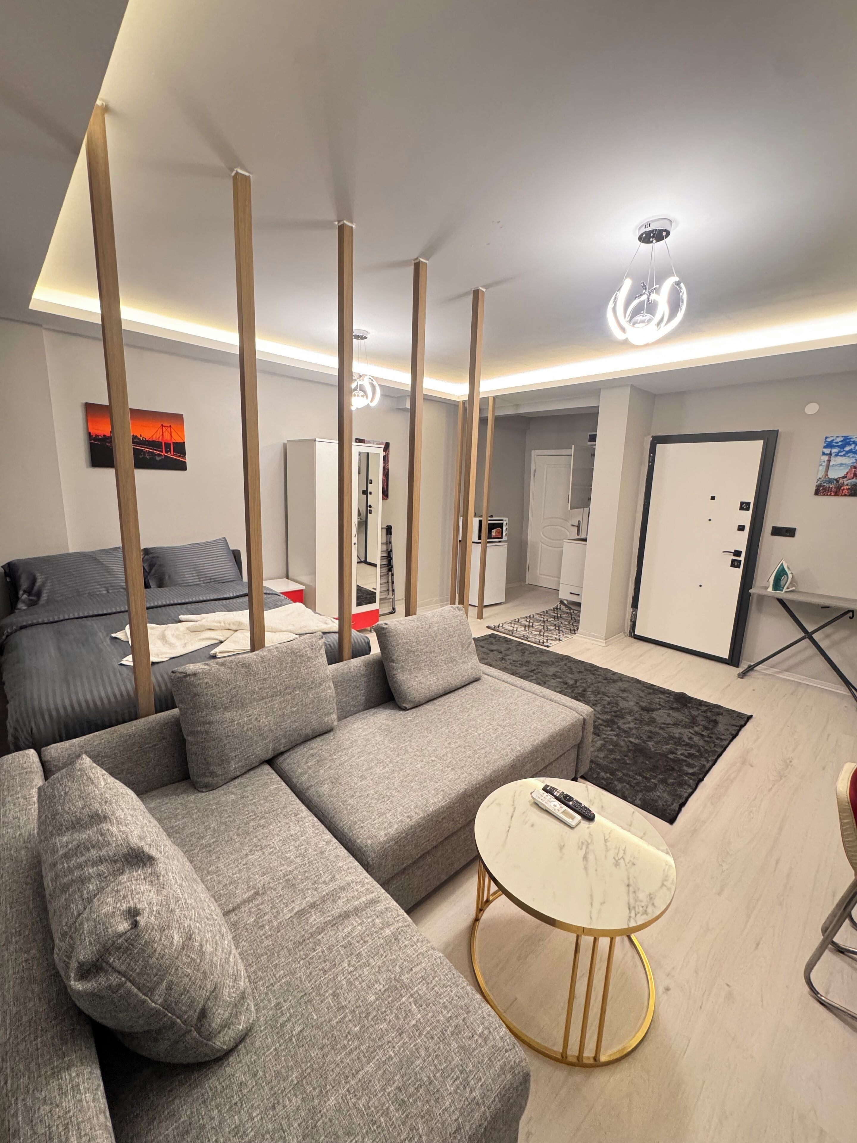 Premium bedding, minibar, desk, laptop workspace