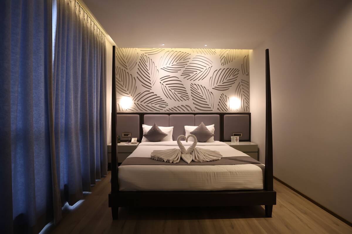 ห้องอีโคโนมี, วิวสวน | ตู้นิรภัยในห้องพัก, ผ้าม่านกันแสง, เตารีด/โต๊ะรีดผ้า, Wi-Fi ฟรี