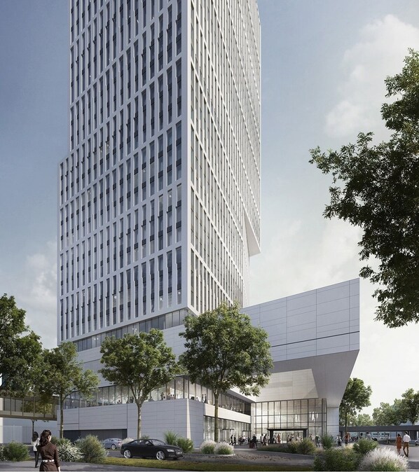 Vista frontal de la propiedad