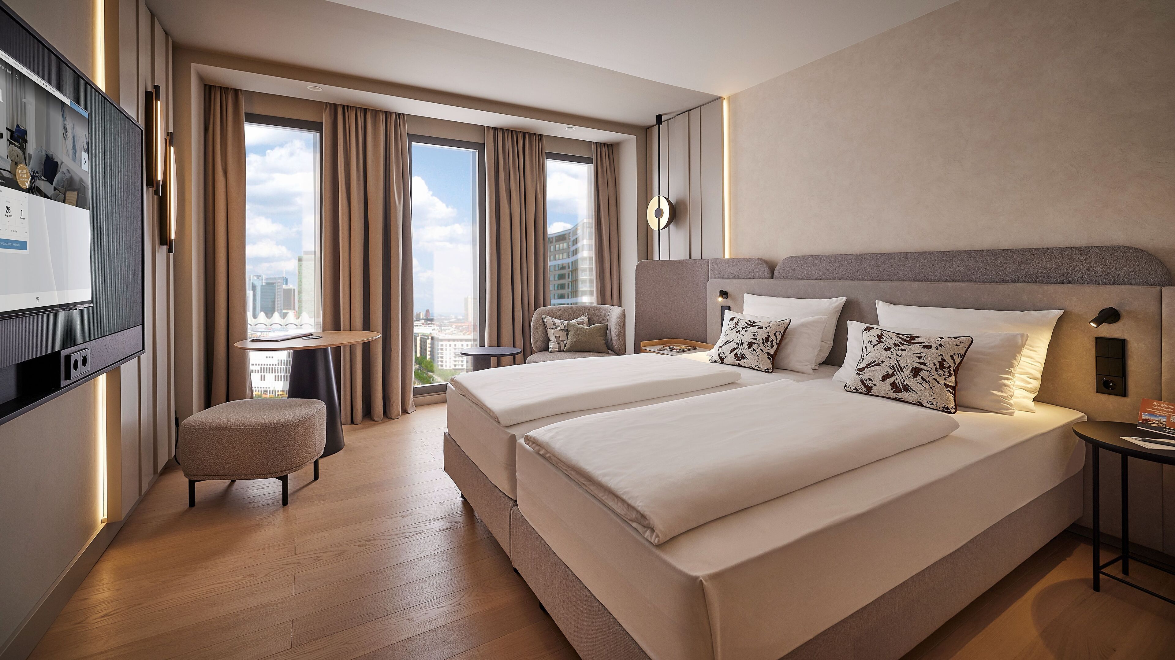 Ropa de cama hipoalergénica y minibar 