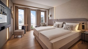 Literie hypoallergénique, minibar, coffres-forts dans les chambres