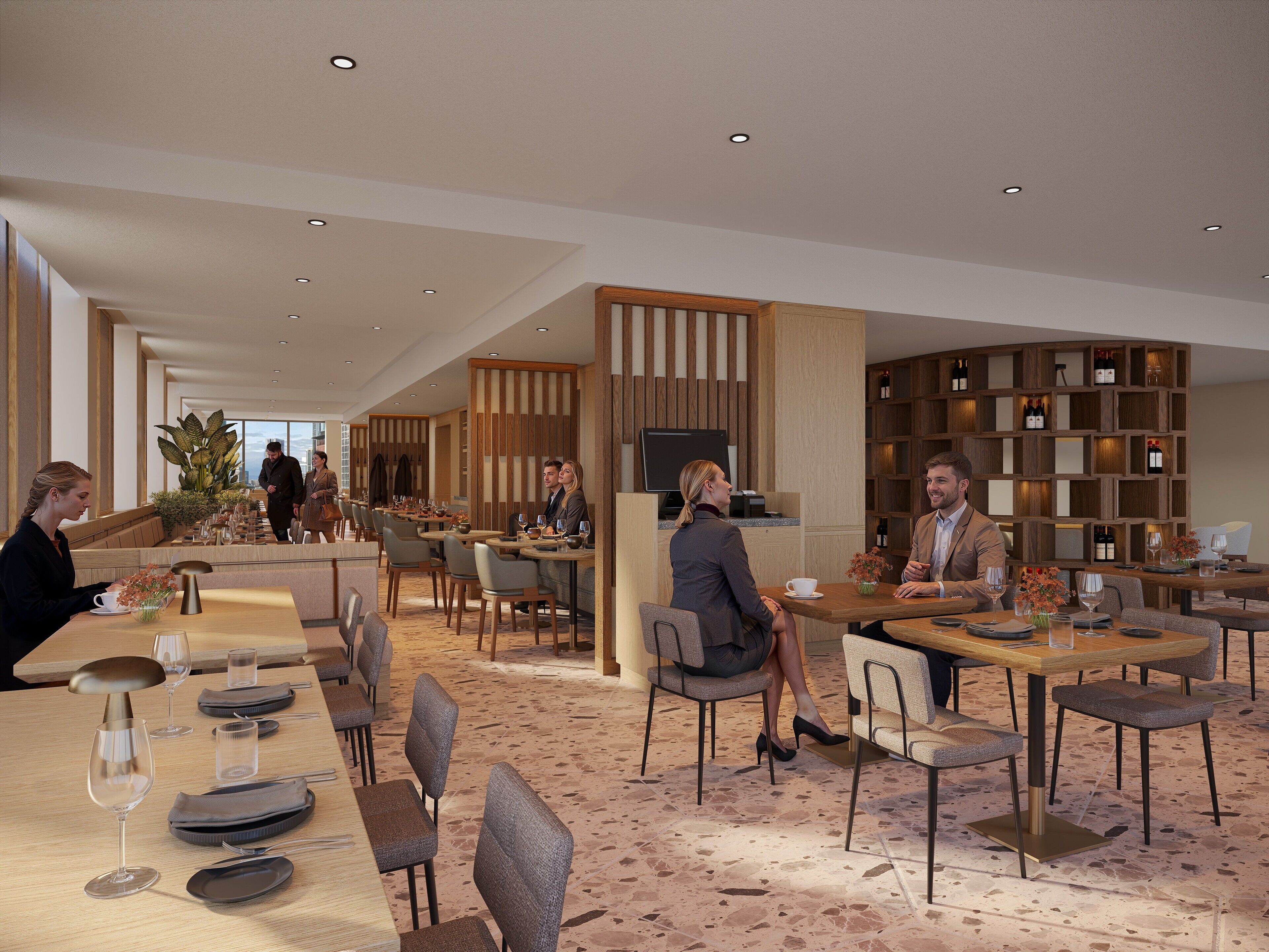 Frokost og middag serveres