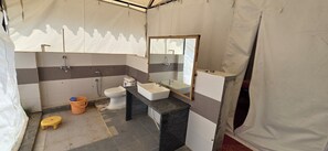 Standard Tent | Bathroom - Sukoon Desert Safari Camp (Jaisalmer)