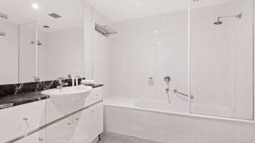 Hair dryer, towels
