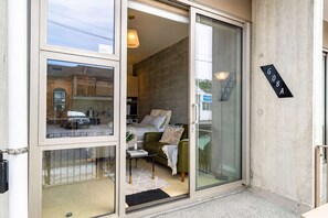 Exterior detail - Petone Studio | Balcony + Full Kitchen (Lower Hutt)