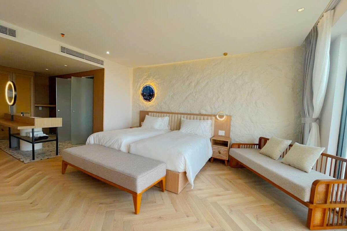 Ropa de cama de alta calidad y artículos del minibar gratis