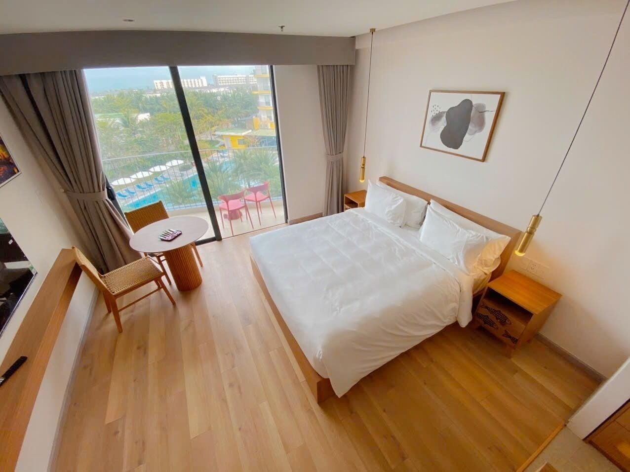 Studiosviitti, 1 suuri parisänky, merinäköala | Egyptinpuuvillaiset lakanat, ylelliset vuodevaatteet, untuvapeitot