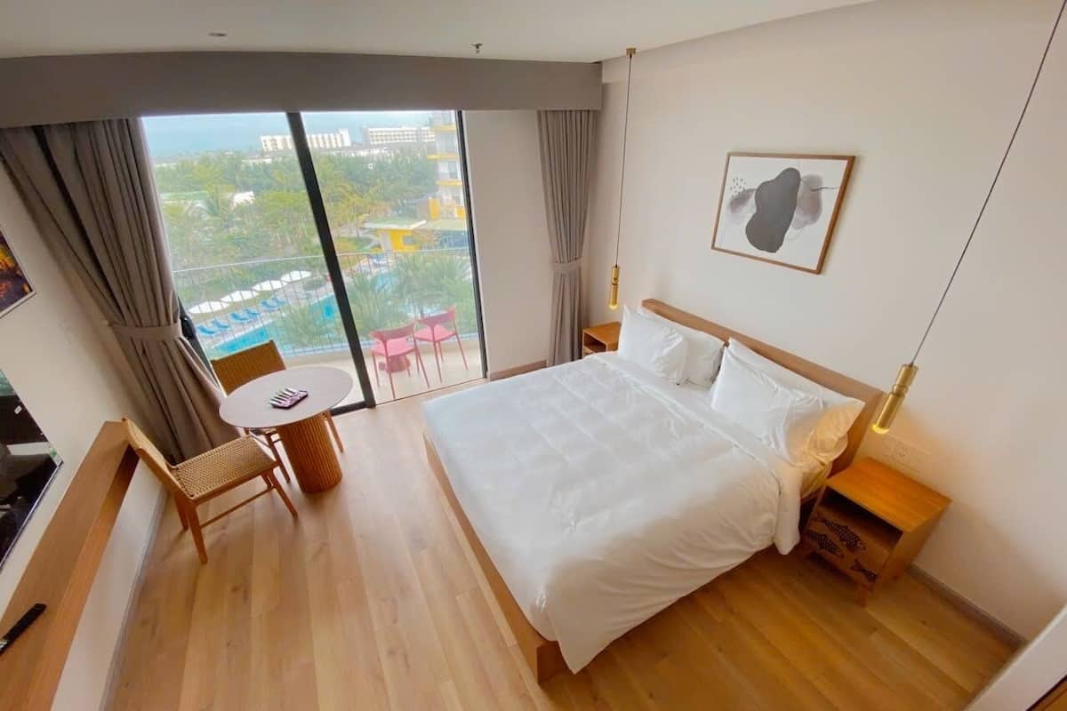 Studiosviitti, 1 suuri parisänky, merinäköala | Egyptinpuuvillaiset lakanat, ylelliset vuodevaatteet, untuvapeitot